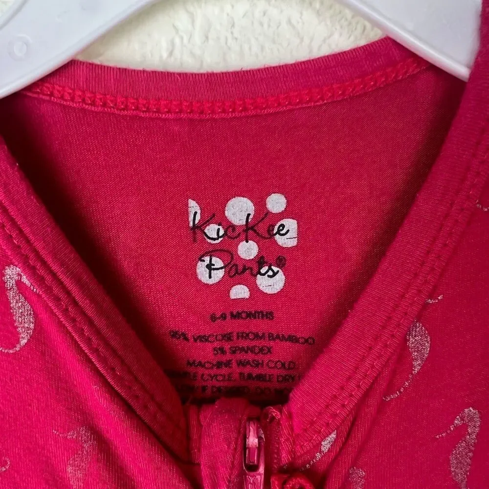 KicKee Pants Prickly Pear Mini Seahorses Muffin Ruffle Coverall with Zipper